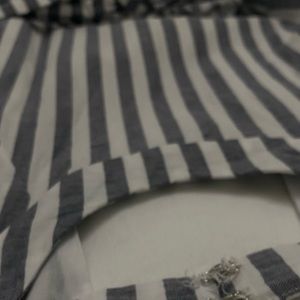 Stripped long summer dress